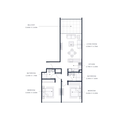 Azizi - Riviera Beach Front - Apartment
