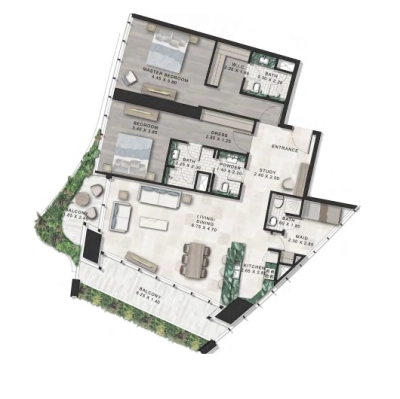 Damac - Safa One - Apartment