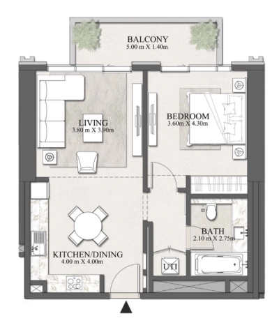 Emaar - Beachgate By Address - Apartment