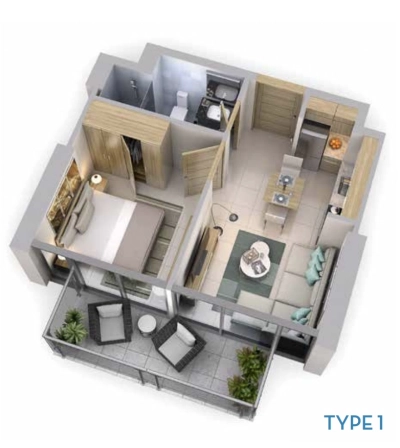Damac Hills - Golf Vita, Skywiew Levels - Apartments