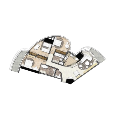 Damac - Towers by Paramount Hotels & Resorts Dubai - Apartment