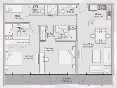 Deyaar Developer - Amalia Residences - Apartment