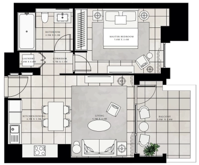 Emaar - Vida Residence Creek Beach - Apartment