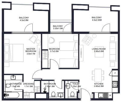 Arada - Aljada Tiraz - Apartment