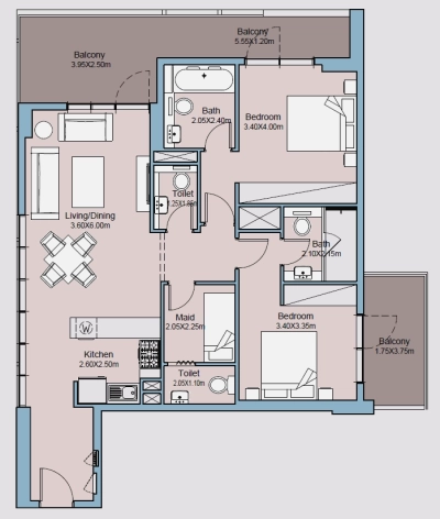 Deyaar Developer - Millennium Talia Residences - Apartment