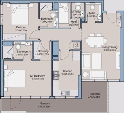 Deyaar Developer - Millennium Talia Residences - Apartment