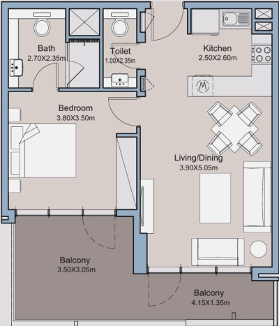 Deyaar Developer - Millennium Talia Residences - Apartment