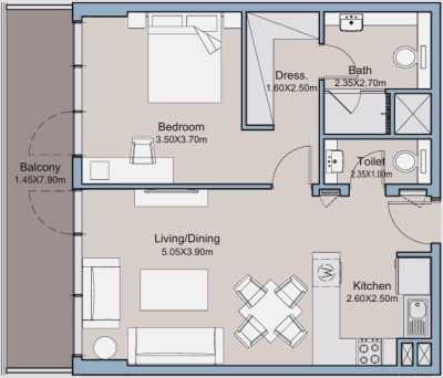Deyaar Developer - Millennium Talia Residences - Apartment