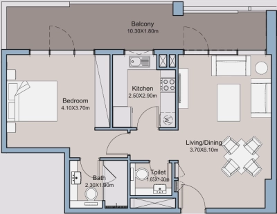 Deyaar Developer - Millennium Talia Residences - Apartment
