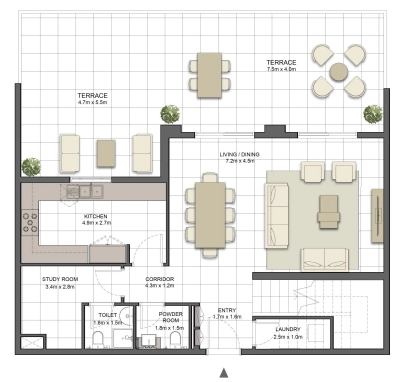 Eagle Hills - Crystal Residences - Apartment