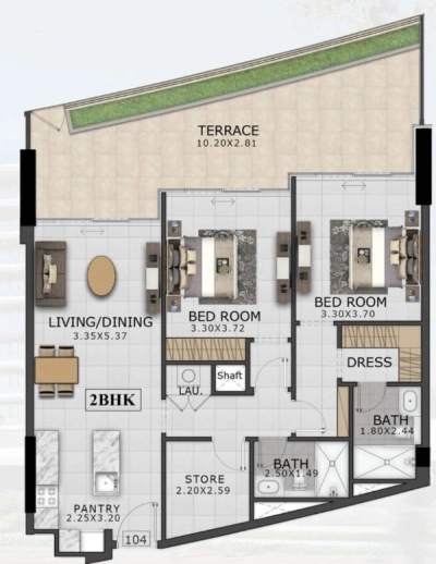 Tabeer - 48 Parkside - Apartment