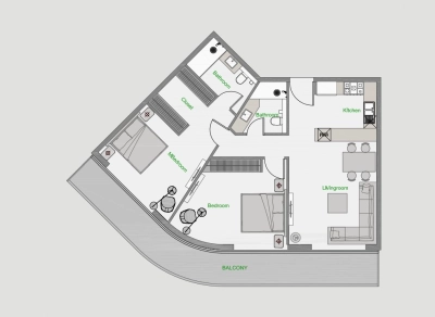 Aqua Properties - The Central Downtown - Apartment