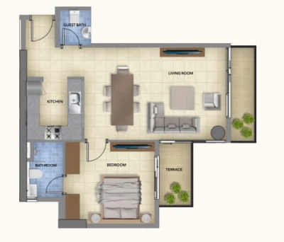 Ajmal Makan - Blue Pearls - Apartment