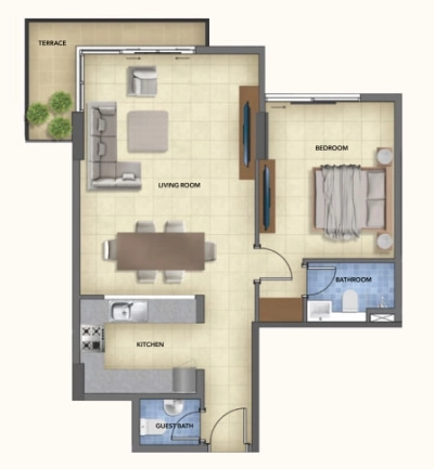 Ajmal Makan - Blue Pearls - Apartment