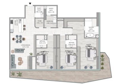 Al Habtoor Group - Habtoor Grand Residences - Apartment