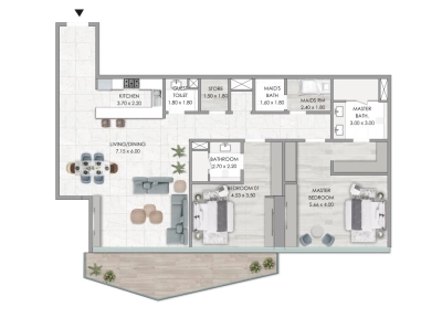 Al Habtoor Group - Habtoor Grand Residences - Apartment
