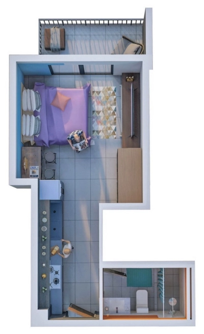 SOL Properties - Sun Point Dubai - Apartment