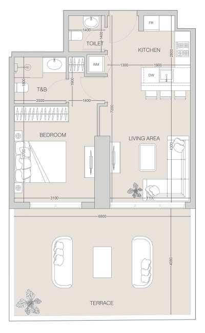 Object 1 - THE F1FTH TOWER - Apartment