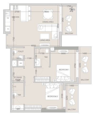 Object 1 - THE F1FTH TOWER - Apartment