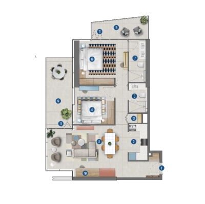 Irth Development L.L.C - Rove Home Marasi Drive - Apartment
