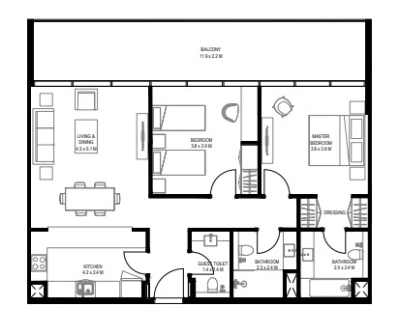 Arada - Aljada Nesba II - Apartment