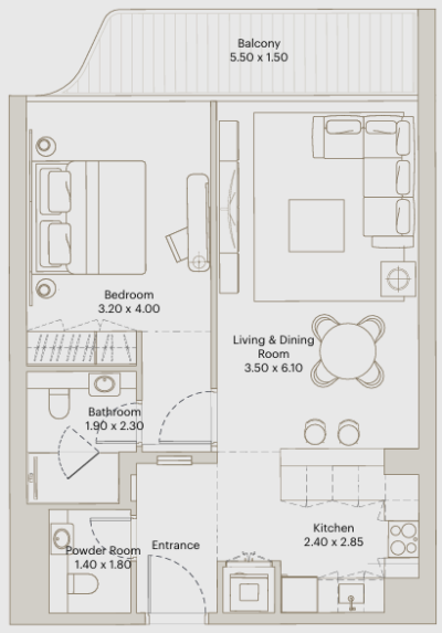Deyaar Developer - Eleve - Apartment