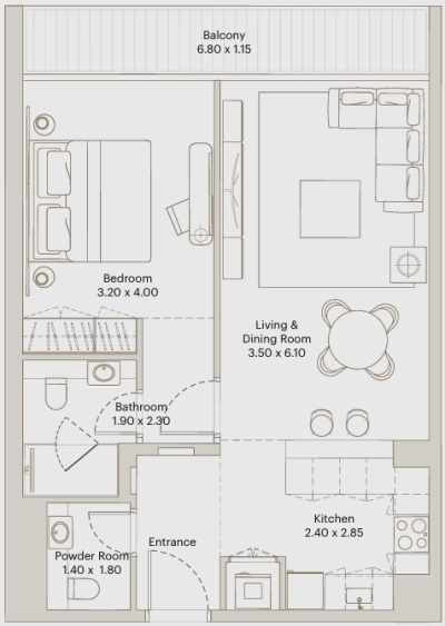 Deyaar Developer - Eleve - Apartment