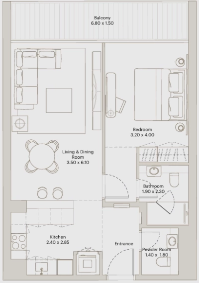 Deyaar Developer - Eleve - Apartment
