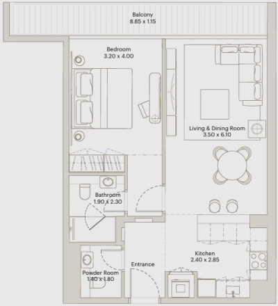 Deyaar Developer - Eleve - Apartment