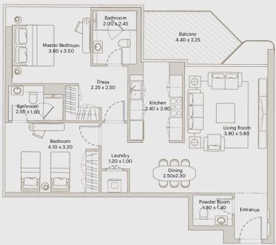 Deyaar Developer - Eleve - Apartment