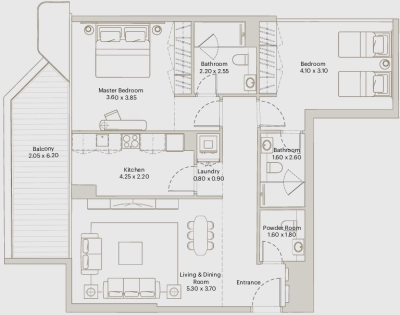 Deyaar Developer - Eleve - Apartment