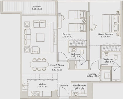 Deyaar Developer - Eleve - Apartment