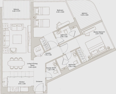 Deyaar Developer - Eleve - Apartment