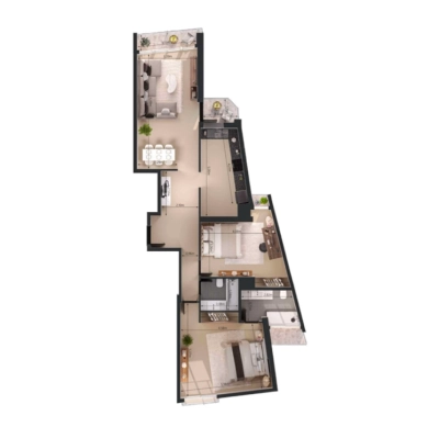 UniEstate Properties - Sports Tower - Apartment