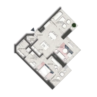 Wow Red - SLS Dubai Hotels and Residences - Apartment