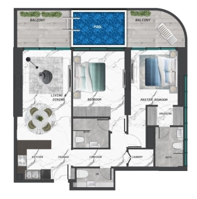 Samana - Lake Views - Apartment