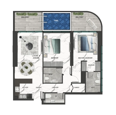 Samana - Lake Views - Apartment