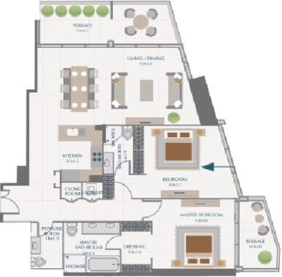 Wasl - Park Gate Residences - Apartment