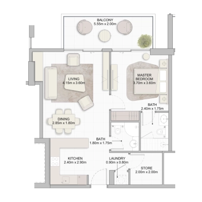 Takmeel Real Estate Development - Divine Residencia - Apartment
