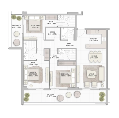 Takmeel Real Estate Development - Divine Residencia - Apartment