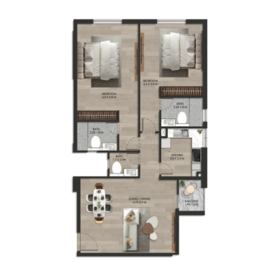 Rashed Aljabri Real Estate Development LLC - Bliss Homes - Apartment