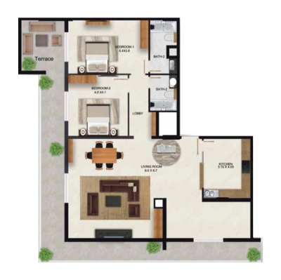 Dugasta - Moonsa Residences - Apartment