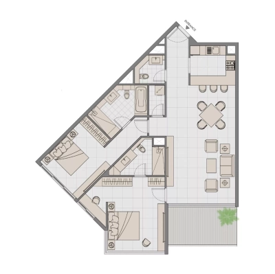 Al Hamra - Al Hamra Waterfront - Apartment