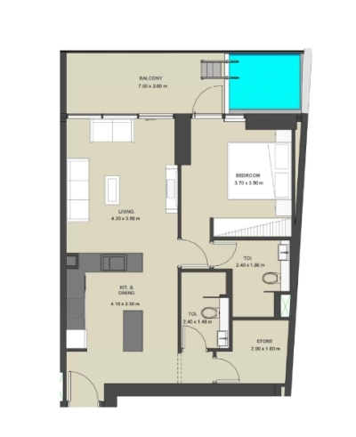 Lucky Aeon - Lucky Oasis Residences - Apartment