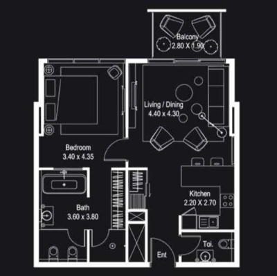 Deyaar Developer - The Atria - Apartment