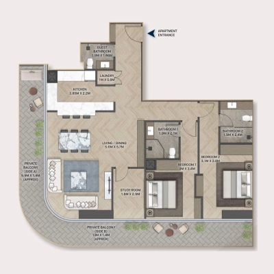 Pure Gold Living - PG Maison - Apartment