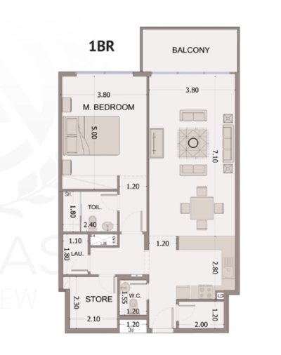 Sama Ezdan Real Estate Development - Mayas Sea View - Apartment