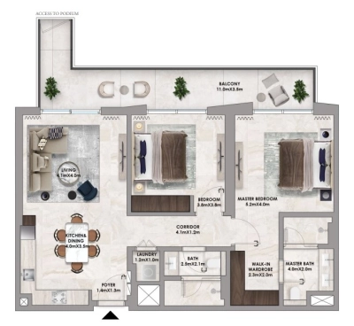 Emaar - Address Residences  - Apartment