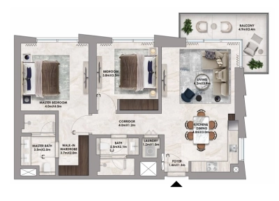 Emaar - Address Residences  - Apartment