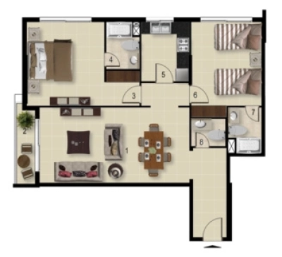 Dugasta - Maya 3 - Apartment